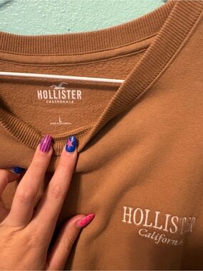 Hollister California Logo Sweatshirt - Rust